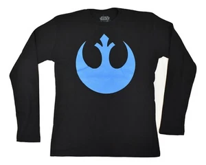 Star Wars Mens Rebellious Rebel Emblem Thermal Long Sleeve Shirt New S-2XL - Picture 1 of 7