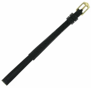 Hirsch 8mm Genuine Lizard Leather Regular Womens Watch Strap NOS - Black - Picture 1 of 2