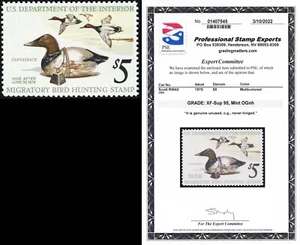 RW42, Mint XF NH $5 Duck Stamp PSE Graded 95 - SMQ $80 * Stuart Katz - Picture 1 of 1