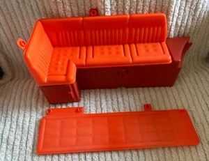 1976 Mattel Barbie STAR TRAVELER GMC Motorhome RV FRONT BENCH SEAT & BENCH - Picture 1 of 10