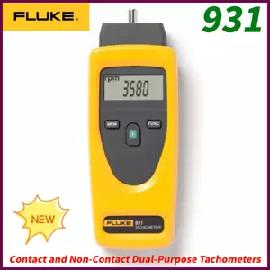Fluke 931 Contact and Non-Contact Dual-Purpose Tachometers 6-digit backlight - Picture 1 of 6