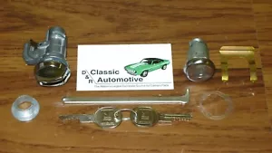 Lock Set Trunk / Glove Box 8pc Kit 69 Camaro round GM key locks - Bild 1 von 3