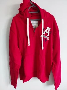FELPA CON CAPPUCCIO AEROPOSTALE ROSSA 3XL/3TG CERNIERA COMPLETA XXXL NUOVA CON ETICHETTE - Foto 1 di 7