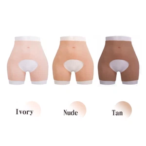 Realistic Silicone Panty Plump Hip Open-crotch Pants Butt Shapewear Crossdresser - Picture 1 of 15