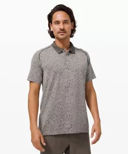 Lululemon Metal Vent Tech Polo 2.0 Space Code Graphite Grey / Vapor Men’s L $98 - Picture 1 of 23