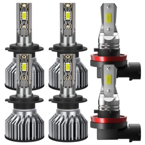 6PC 6000K LED Headlights + Fog Light Bulbs V2T For Mercedes-Benz E350 E320 E550 - Picture 1 of 13