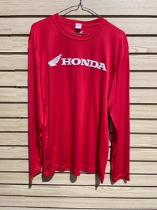 NUEVA CAMISA SPORT-TEK PERFORMANCE HONDA MANGA LARGA, HOMBRE TALLA 3XL, ROJA, AT216-3X - Imagen 1 de 4