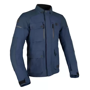 OXFORD BARKSTON ADVANCED Dry2Dry LAMINATED WATERPROOF MOTORCYCLE JACKET BLUE - Picture 1 of 5