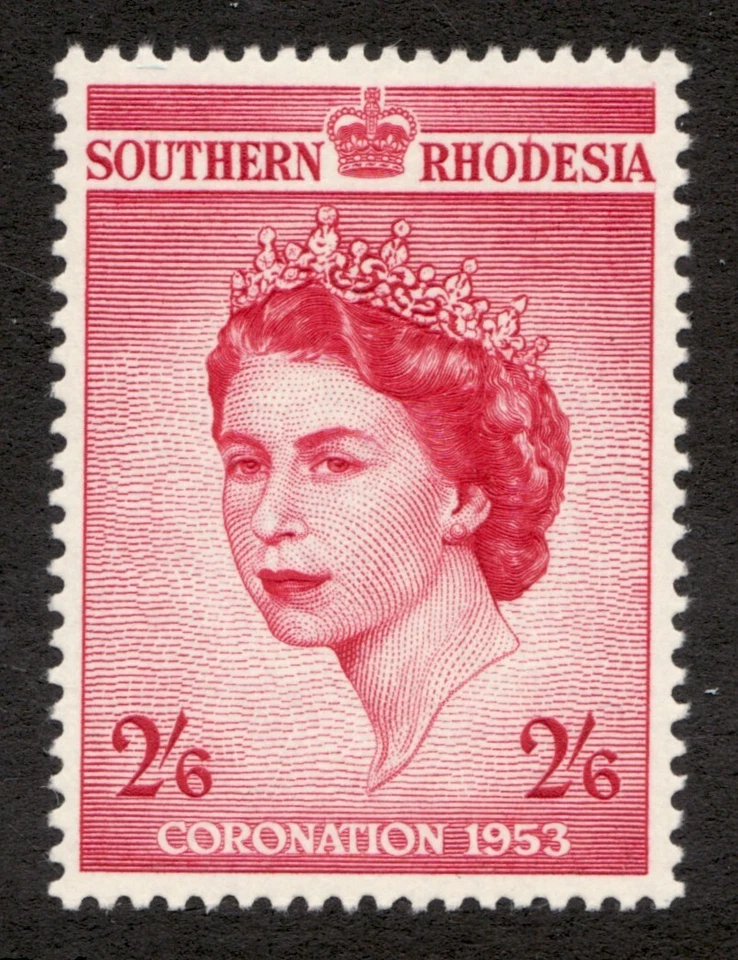 Sello postal Southern Rhodesia Sc# 90 1953 - 2sh6p, coronación QEII - MH Foto 1 de 1