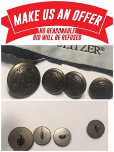 💎Bert Pulitzer💎 Replacement 4 Brass Bronze Buttons Sleeve Blazer Jacket F1023 - Picture 1 of 3