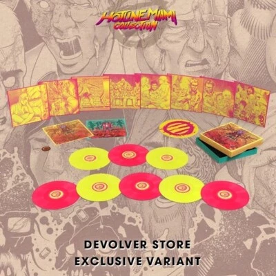 Hotline Miami 1 + 2 The Complete Collection Vinyl Soundtrack Box Set 8xLP Yellow - Image 1 of 4