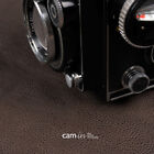 Couverture capuchon d'interface flash argent Cam-in pour Rolleiflex CAM9057