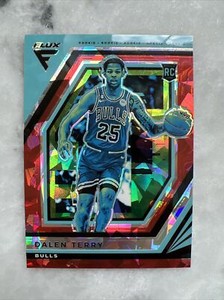 2022-23 Panini Flux Dalen Terry RC Red Ice Prizm Chicago Bulls #235 ROOKIE