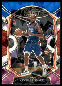 2020-21 Select Prizms Blue White Purple Ice #37 Kawhi Leonard
