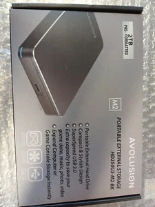 Avolusion External Portable 2TB. Pc Ps5 Xbox - Picture 1 of 2