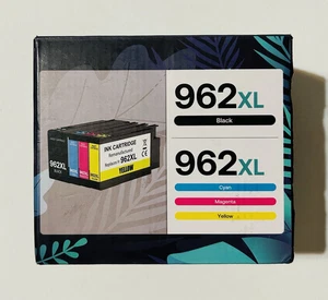 Upsek 962XL Ink Cartridges Black and Color Combo Pack Compatible for HP Ink 962 - Picture 1 of 1