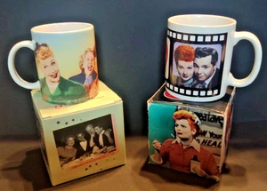 Set 2 neu verpackt I Love Lucy Kaffeetassen Tassen Desi Ethel Fred Lucille Ball Geschenk - Bild 1 von 13