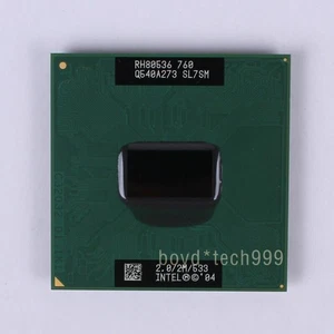 Procesador Intel Pentium M 760 2,0 GHz/2M/533 MHz (SL7SM) Socket M/PGA478C CPU - Imagen 1 de 1