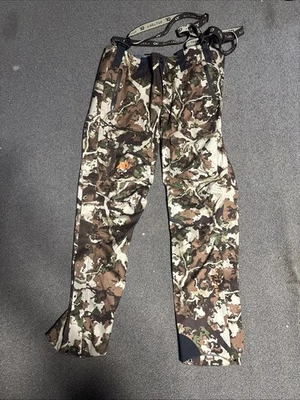 NWOT First Lite Seal Stormtight Pant Men's M Fusion Camo W/ Suspenders - Image 1 of 3