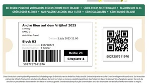 Ticket Andre Rieu 05 07 2025 - Bild 1 von 1