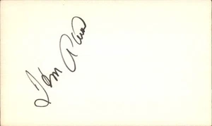 Tommie Aaron Signed 3x5 Index Card Cut d.84 Atlanta Braves Autograph Den - Picture 1 of 1