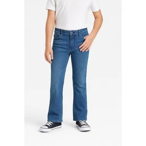Cat And Jack Jeans Kids Size 10 Blue Bootcut Super Stretch Button Fly Denim - Picture 1 of 9