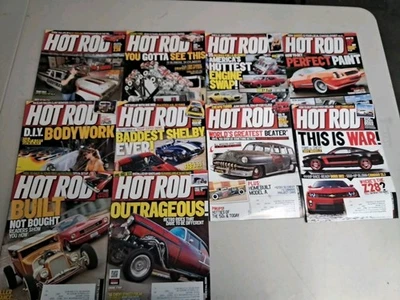 Hot Rod Magazine Lot Of 11 Magazines From 2011 - Image 1 of 4