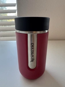 Nespresso Travel Mug Rot Edelstahl 10oz 300ml Thermo Kaffeetasse - Bild 1 von 8
