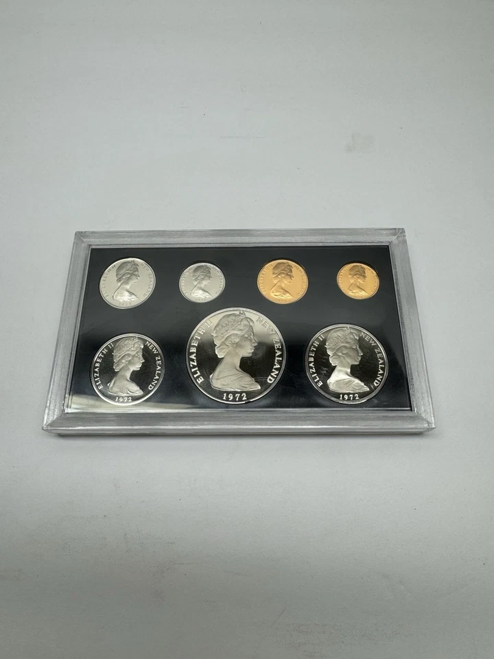 Juego de prueba de 7 monedas de Nueva Zelanda 1972 Foto 1 de 4