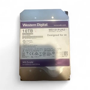 Western Digital WD Purple WD101PURZ 10 TB SATA III 3.5 in Surveillance Drive - Picture 1 of 2