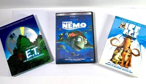 Family Movie DVD Lot – E.T., Finding Nemo, Ice Age Kid's Classics - Picture 1 of 6