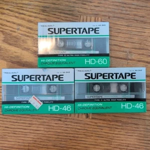 Realistic Supertape HD-46 High Bias Type II Cassettes Lot of 3 - Sealed - Picture 1 of 1