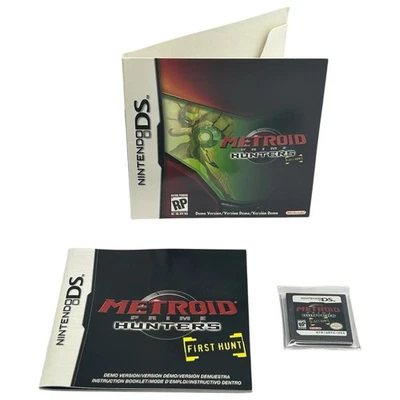 Metroid Prime Hunters First Hunt Demo NDS (Nintendo DS, 2004) Complete w Manual - Image 1 of 4