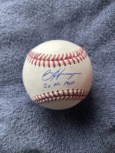 BRYCE HARPER SIGNED AUTOGRAPHED 2X NL MVP OML BASEBALL FANATICS NATS PHILLIES - Picture 1 of 4
