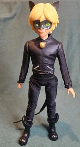 Miraculous Cat Noir Action Figure Doll 11" 2020 Zagtoon Loose Posable VGUC - Picture 1 of 3