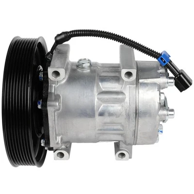 A/C Compressor w/ Clutch for Volvo VHD 08-15 VAH VNL VNM Mack LEU MRU 8-Groove - Image 1 of 4