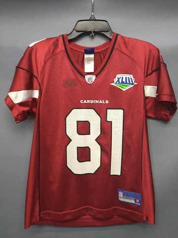 NFL Arizona Cardinals Anquan Boldin #81 Red Reebok Jersey Size M Cover