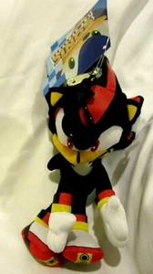 Shadow Sonic Plush Toy Bag Clip Key Chains Coin Bag Clip On 9" Soft Plush-New! - Picture 1 of 2