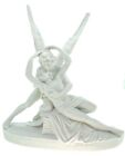 Alabastrowa figurka dekoracyjna zbroja i psychika 18 cm rzeźba biała figurka miłosna para