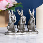 The Leonardo Collection Wise Hares  Silver Reflections See Hear Speak No Evil