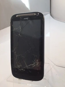 HTC Desire S Black 1GB Orange Network Smartphone Cracked Incomplete 768MB RAM - Picture 1 of 12