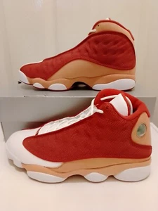 AIR JORDAN 13 RETRO MENS UK 9 DUNE RED BASKETBALL BOOTS BRAND NEW IN BOX - Picture 1 of 9
