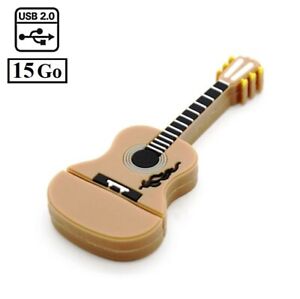 Clé USB 2.0 NEUVE 15Go (USB Flash Drive 15Gb) - Guitare classique Musique Music 