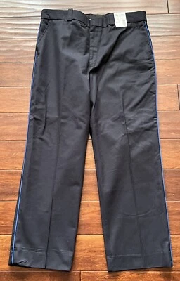 Horace Small TA2208 Black Blue Striped Mens 38 x 29 Police Uniform Work Pants - Image 1 of 4