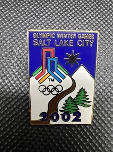 Salt Lake City Utah Olympic Winter Games 2002 Ski Pin - Picture 1 of 4