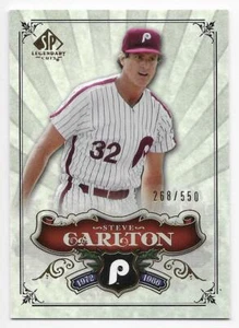 2006 SP LEGENDARY CUTS SP #161 Steve Carlton #268/550 - Picture 1 of 1