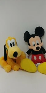 Disney Mickey Mouse (19") & Pluto (15") Plushy (stuffed toys) Kohl's Cares 2014 - Picture 1 of 11