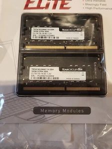 TEAMGROUP Elite DDR4 32GB Kit 2 x 16GB 2666MHz PC4-21300 CL19 Unbuffered Non-... - Picture 1 of 4