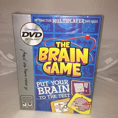 THE BRAIN GAME INTERACTIVE MULTIPLAYER DVD QUIZ TV GAMES NEW AGE 10+  - Image 1 of 3