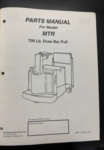 Yale FL Parts Manual MTR 700 LB Draw Bar Pull #1575 93' - Picture 1 of 5